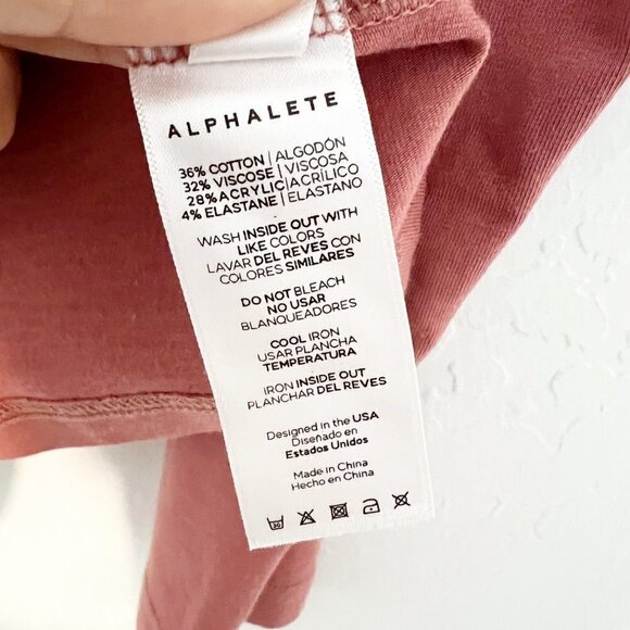 Alphalete Mens Athletic Shirt Workout Gym Casual Tee Top Preppy Basic Medium - Picture 3 of 7